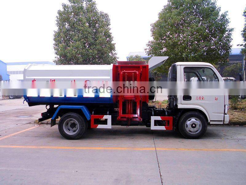 DONGFENG MINI self loading garbage truck for sale, Euro 4 chassis