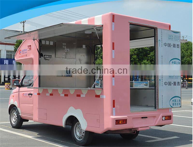 China 4x2 mini mobile fast food truck
