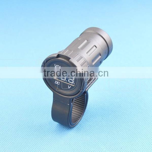 Voltmeter Tester Car Motorcycle Digital Voltmeter Socket With LED 12V