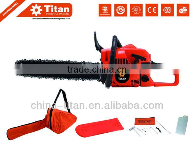 61.5cc chain saw with CE, EU2 certifications