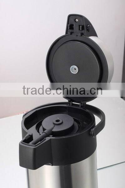 Wide mouth stainless steel air pump pot