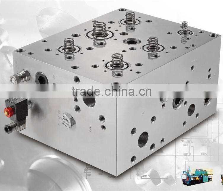 Aluminium hydraulic Extrusion Plant Machine parts cartridge manifold units
