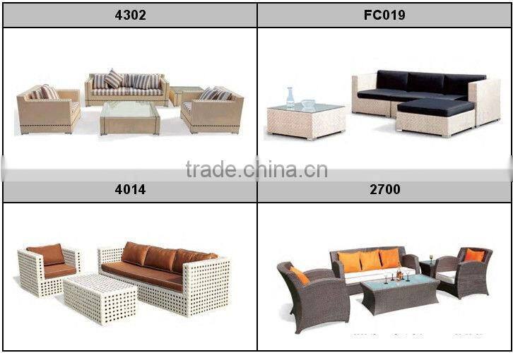 Modern design outdoor Aluminum rattan sofa (CF868)