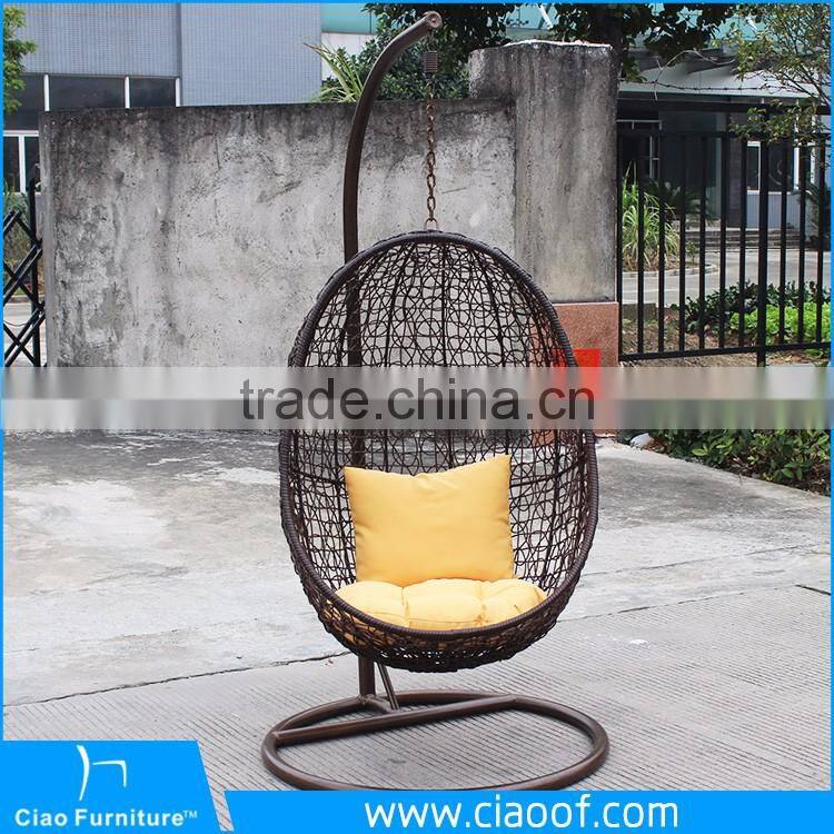 Garden Polyester Rattan Outdoor Swing Chair