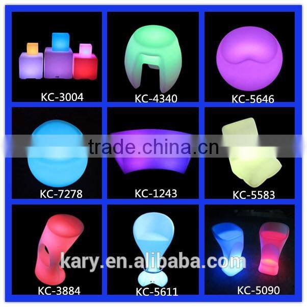 rgb multi color waterproof bright led lighting bar stool