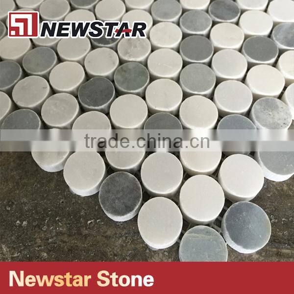 Newstar Factory Supply Circle Round Patterns Marble Polishing Mosaic