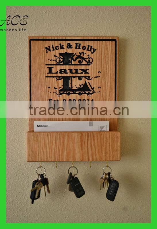 Wooden mail organizer wooden key holder Wooden gifts