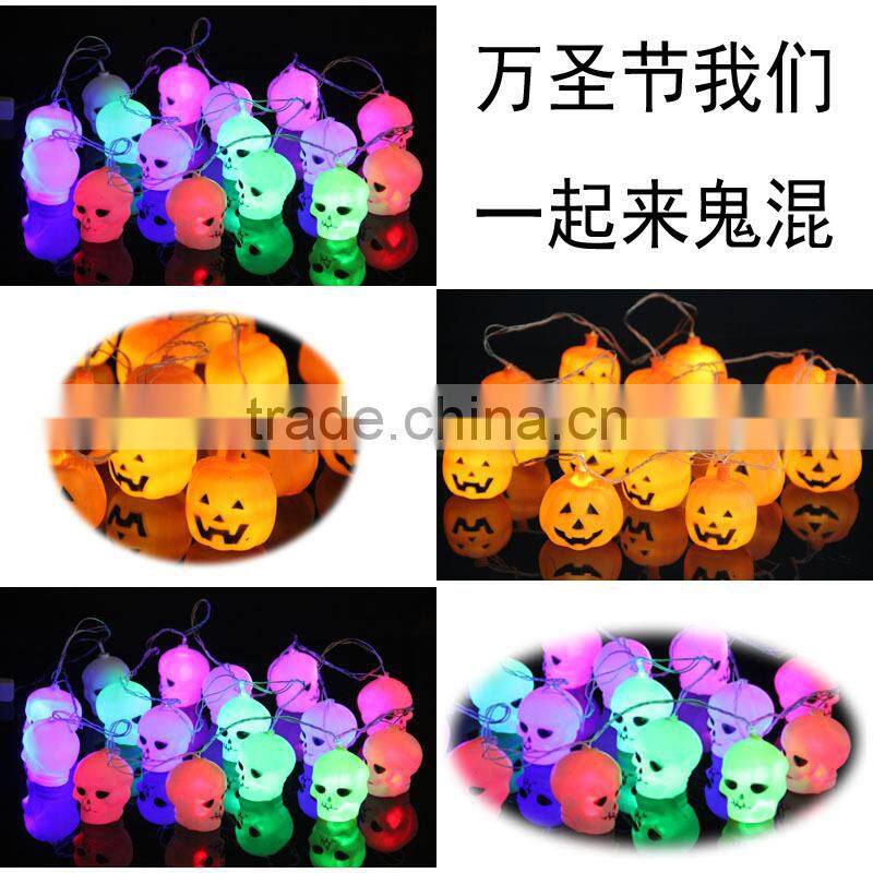 N93 3.5M Halloween Props Haunted House Supplies Bar Decoration 16 LED Pumpkin String Light Fairy lights Festival Lamp