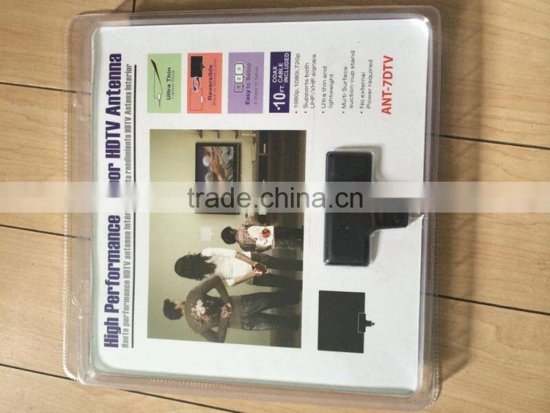 HDTV Super Thin Digital Indoor TV Antenna 35+ Miles Indoor UHF/VHF Antenna For USA, Mexico, Canada ATSC TV Antenna Factory Price