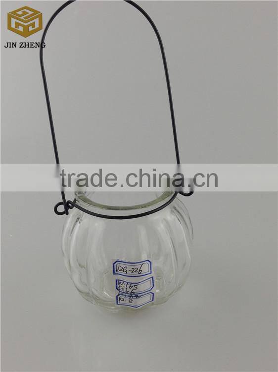 Pumpkin Shaped Glass Candle Holder Factory