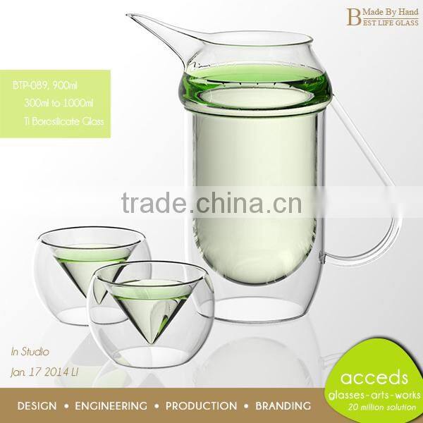 Custom Manufacture Novelty Borosilicate Tea Cup And Glass Ware