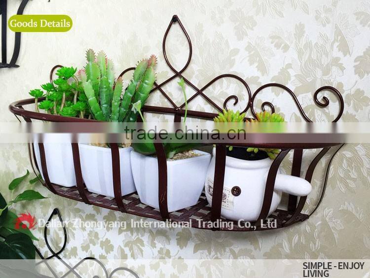 unique design Wall hanging indoor outdoor antioxidant metal plant stand