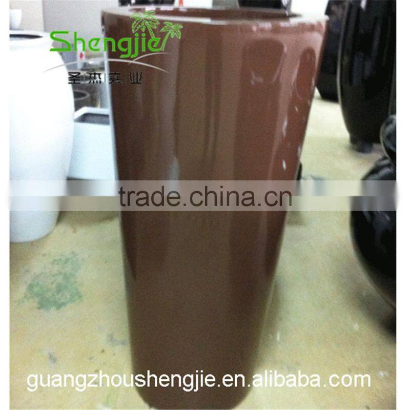 SJLJ013322 wholesale large flower pot / fiberglass plant pot /quality garden pot