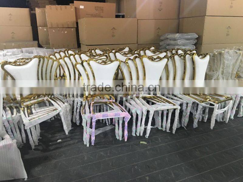 2017 modern rental wedding chair stainless steel chairs