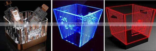 2016 hot sale promotion clear ice bucket brewery