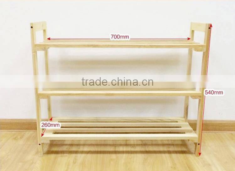 Hot sale solid wooden shoe rack