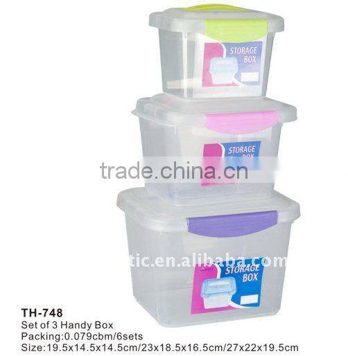 plastic rectangular handy box