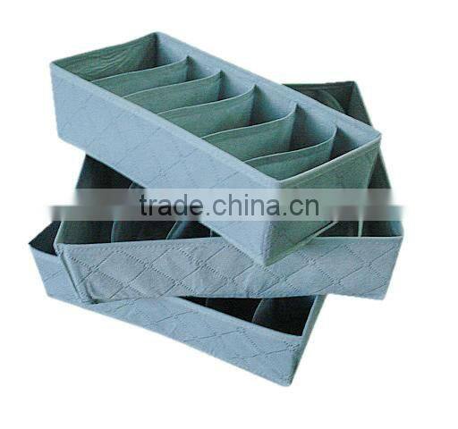three-piece bamboo charcoal storage boxes without covers