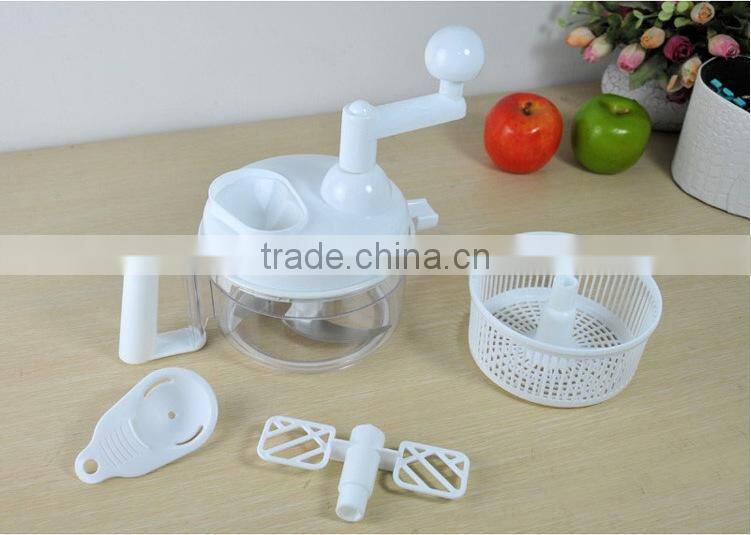 Hand crank veggie chopper as seen on tv