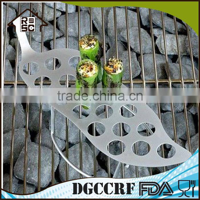 Stainless Steel Chili Rack,Non-stick Chili Pepper Grill Rack,18 Holes Chili Pepper Roasting Rack