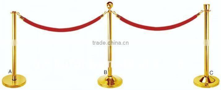 Hotel retractable railing stand