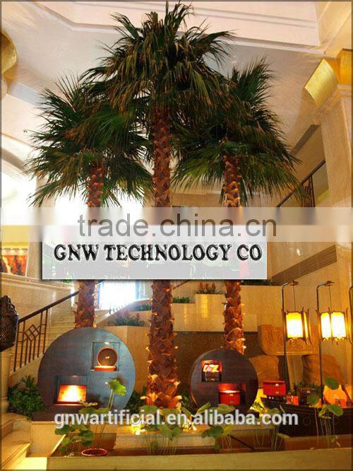 Artificial Royal Palm Trees Real Barks Garden Decoration APM023 GNW