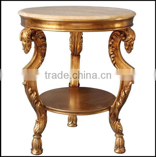 FA-185P-01 Leading antique furniture coffee table with marble