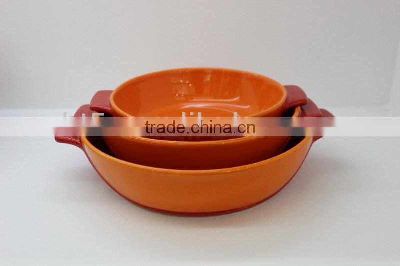 colorful round wholesale ceramic bakeware sets