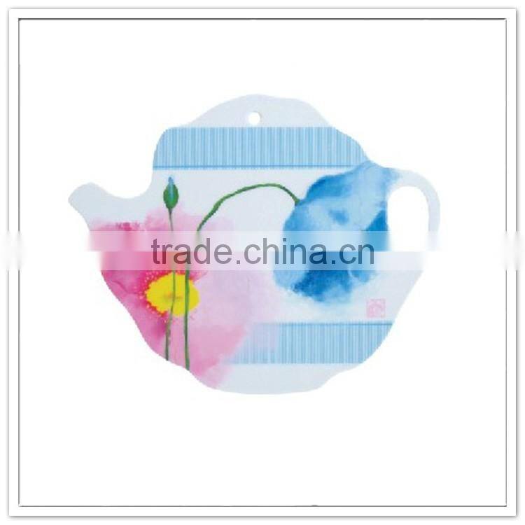 LFGB standard Germany market food contact safe breakfast cheese cutting hard plastic melamine teapot shaped cutting board