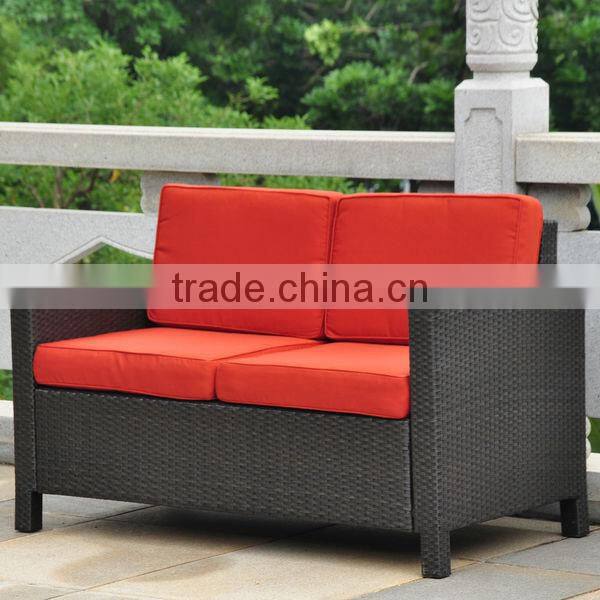 Barcelona Set of 4 Resin Wicker Settee Group