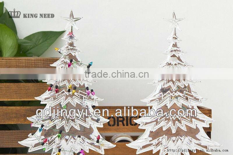 acrylic factory led wireless flat Christmas tree light indoor decorative