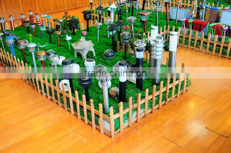 Garden lawn colourful light