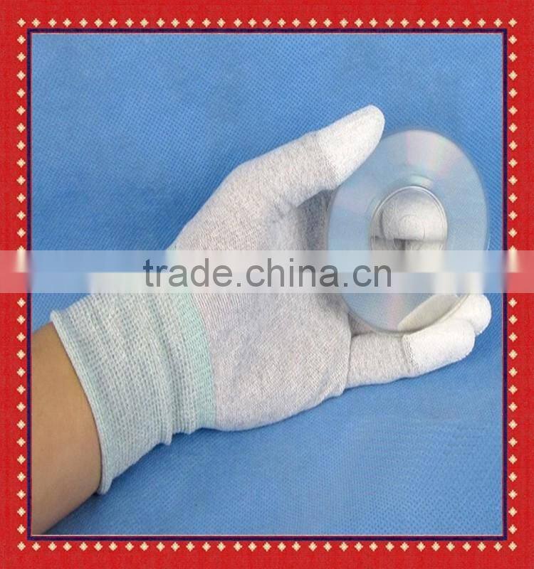 China Supplier Cheap Price Antistatic PU Finger Coated ESD Gloves/ESD Working Gloves/Carbon fiber Antistatic Gloves