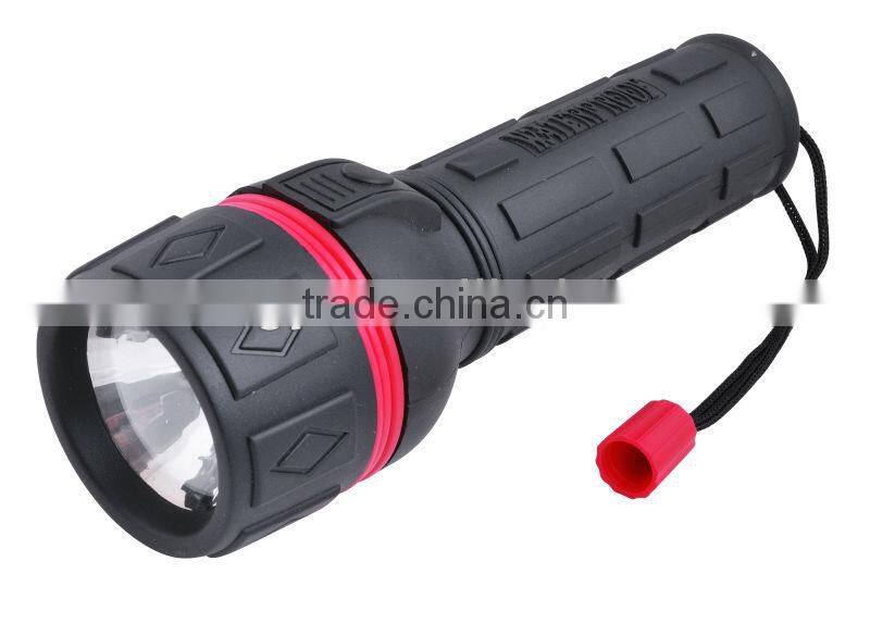 abs outdoor flashlight torches with key chain