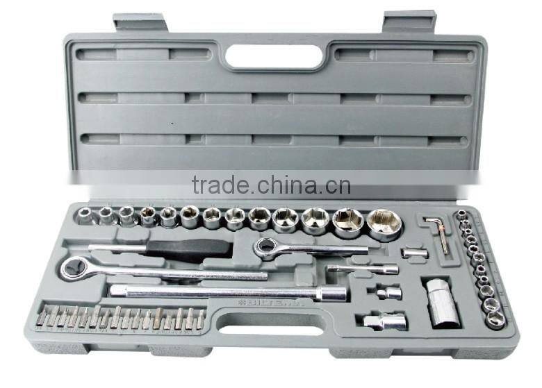 50 pcs 1/4"&1/2" drive Socket wrench Set / Household tools set