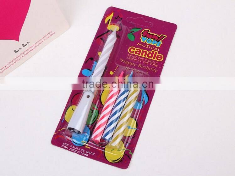 Factory Music Colour Screw Thread Birthday Candle