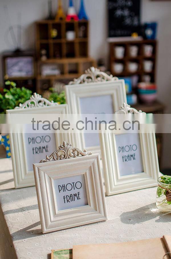 Picture Photo Frame/ White Wooden Photo Picture Frame