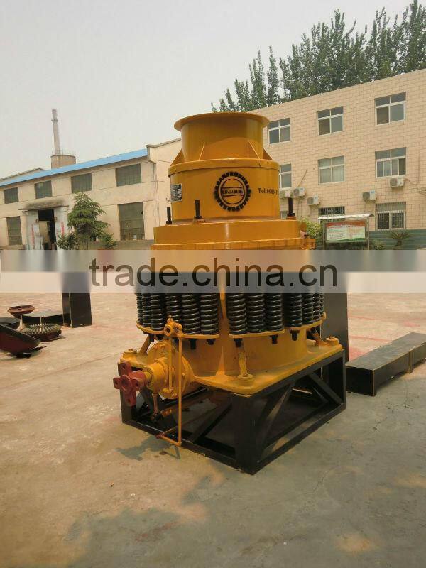 pulley spring type conical crusher for secondary crushing stage