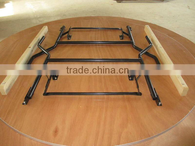 wholesale banquet wooden folding table with Alu table edge factory directly