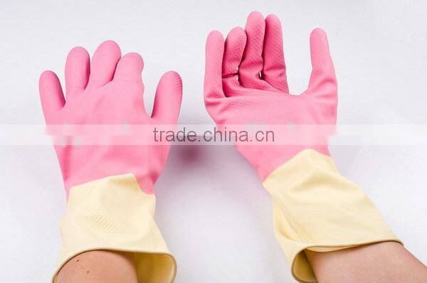 Home Furnishing Dish Washing Gloves Natural Latex Gloves