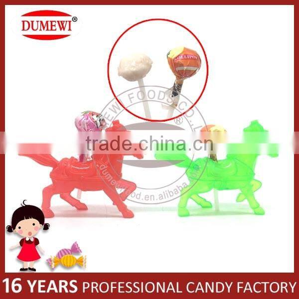Cheap Little Horse Shape Lollipop Candy with Toy