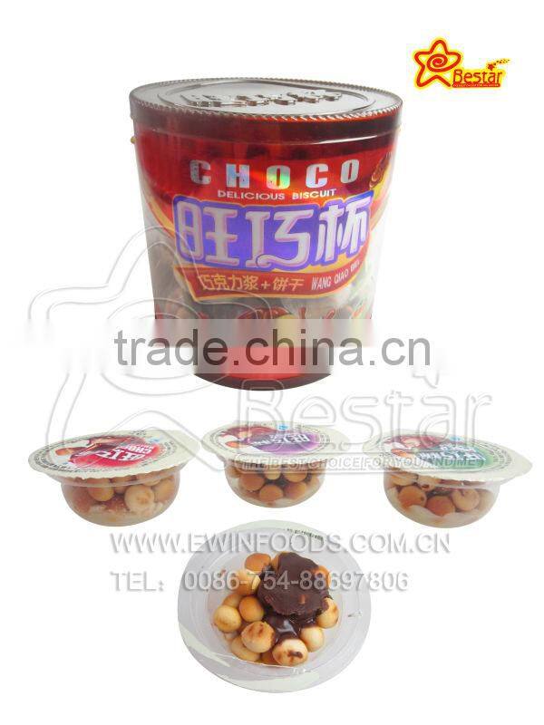 Biscuit Filled With Chocolate Jam Candy