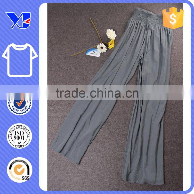Palazzo Lounge High Waisted OEM Elegant Woman Summer Casual Llong Pants
