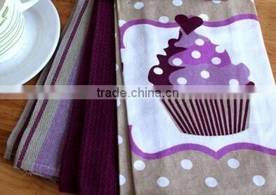 cheap cotton wholesale printed household cleaning weave dish towels