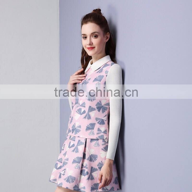 wholesale clothing long sleeve slim winter dresses for women