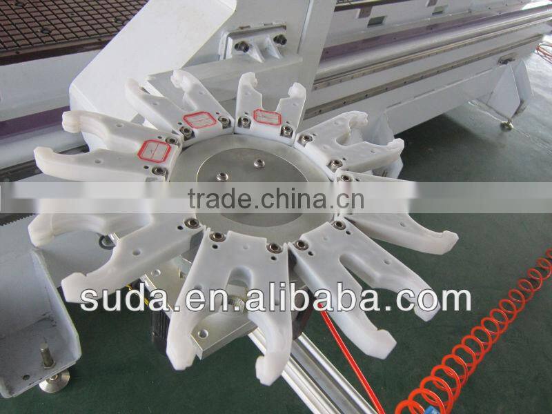 SUDA 1325 Cnc machine center /cnc router /cnc machinery on sale with 10kw air cooling auto-tools changer spindle