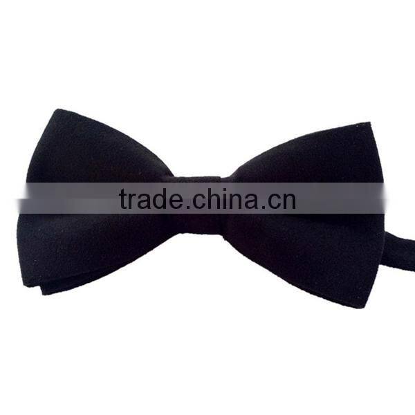 2014 new fashion men's custom suede bow tie