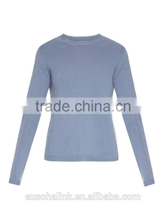 OEM service best selling crew neck women 100% cashmere sweater