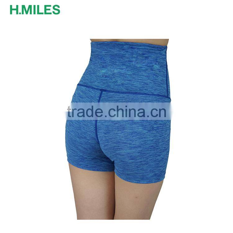 OEM High Quality Gym Elastic Comfortable high wasit yoga shorts pants
