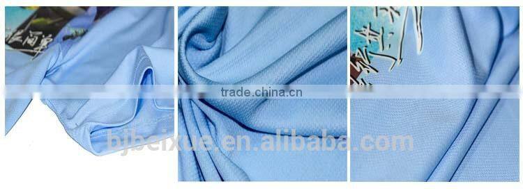 Fashionable sublimation high quality polyester dry fit girls formal shirts with 3D pattern